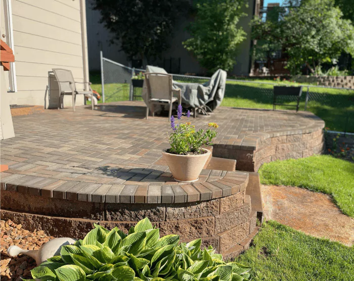 Landscaping Lakeville MN - custom paver patio installation